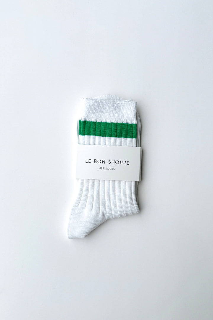 Her Varsity Socks: Azure
