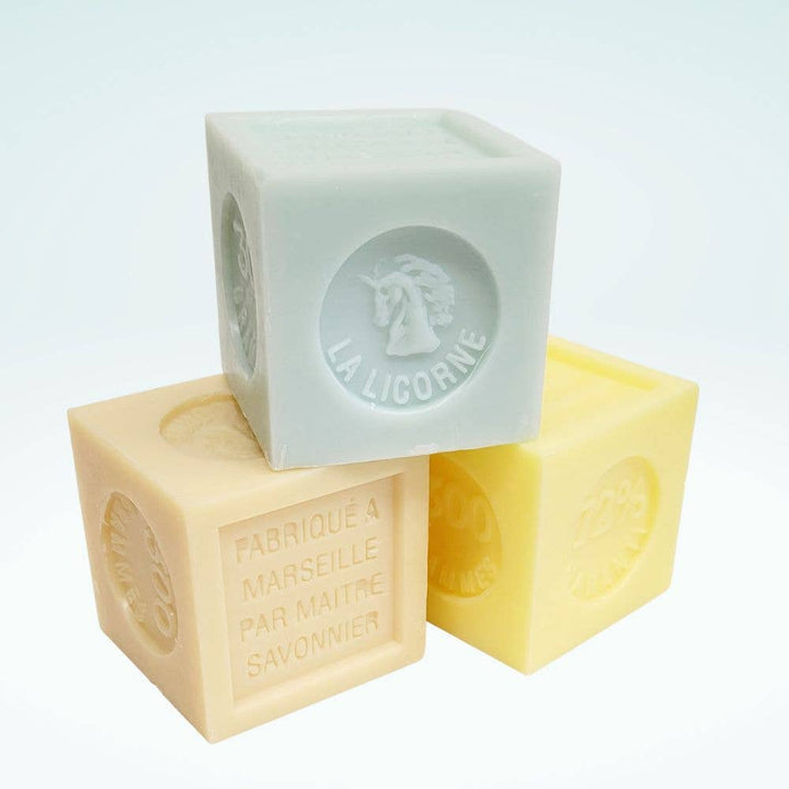 Perfumed Marseille soap block - 300g - La Licorne: 300g / Lily of the valley