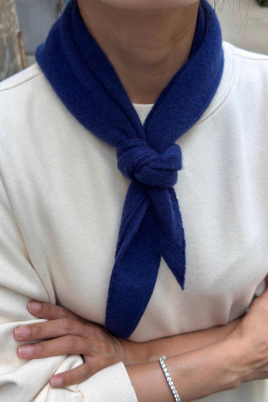 Cashmere Bandana: POWDER BLUE