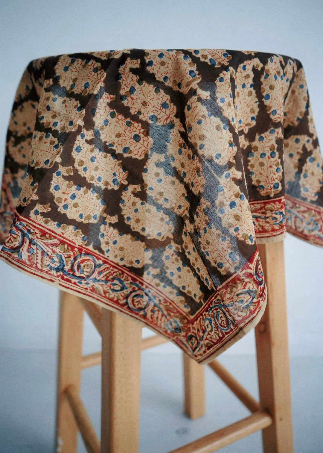 Papaya Patch - Kalamkari Cotton Bandana