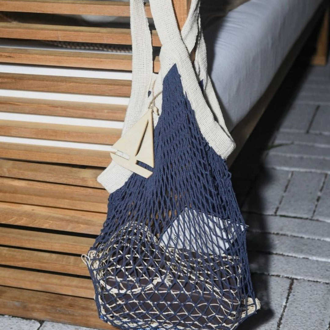 The french market bag no.2 in navy: Navy