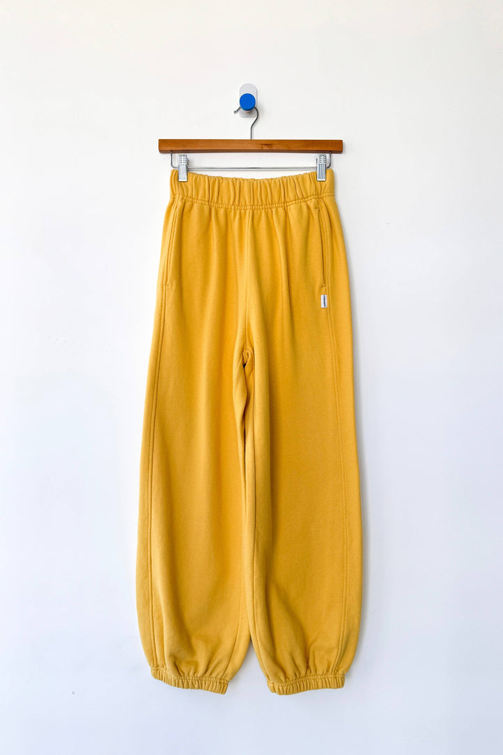 French Terry Balloon Pants: Deep Yellow