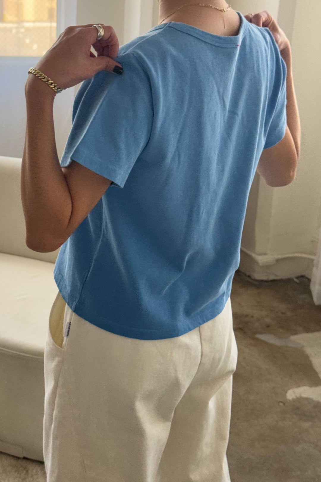 The Little Boy Tee: Coastal Blue