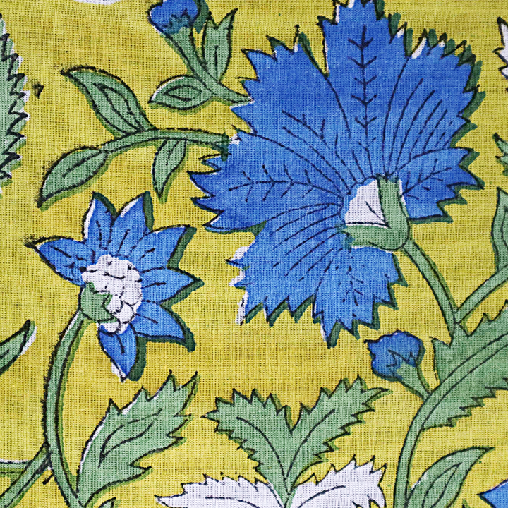 Blue Lotus Trail - Block Printed Cotton Band