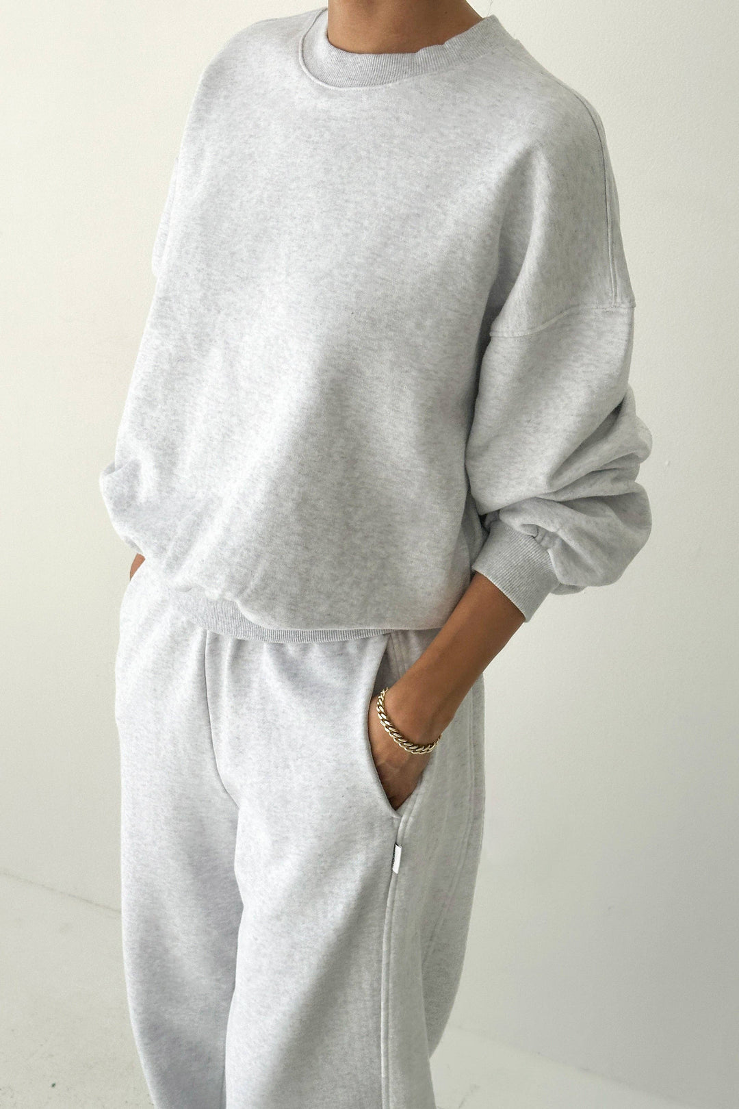 French Terry Core Sweatshirt - Icy Grey