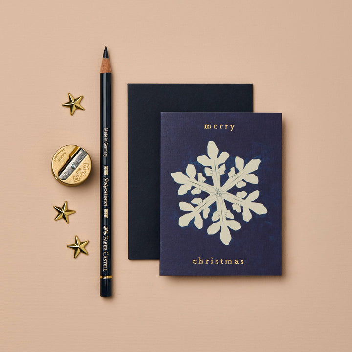 Snowflake 'Merry Christmas' Mini Card