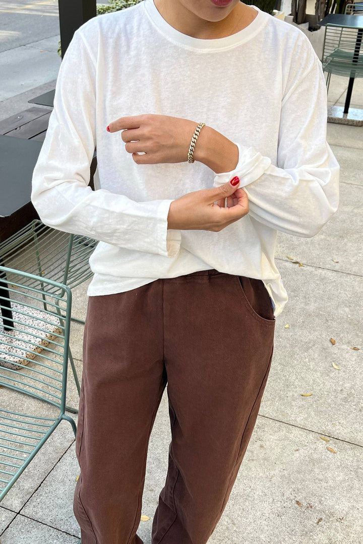 Foundation Long Sleeve Tee: Vintage White