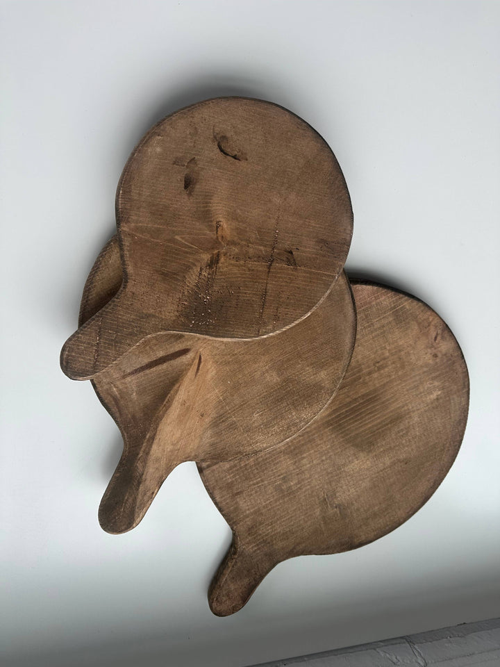 Round board with handle: Natural / Medium