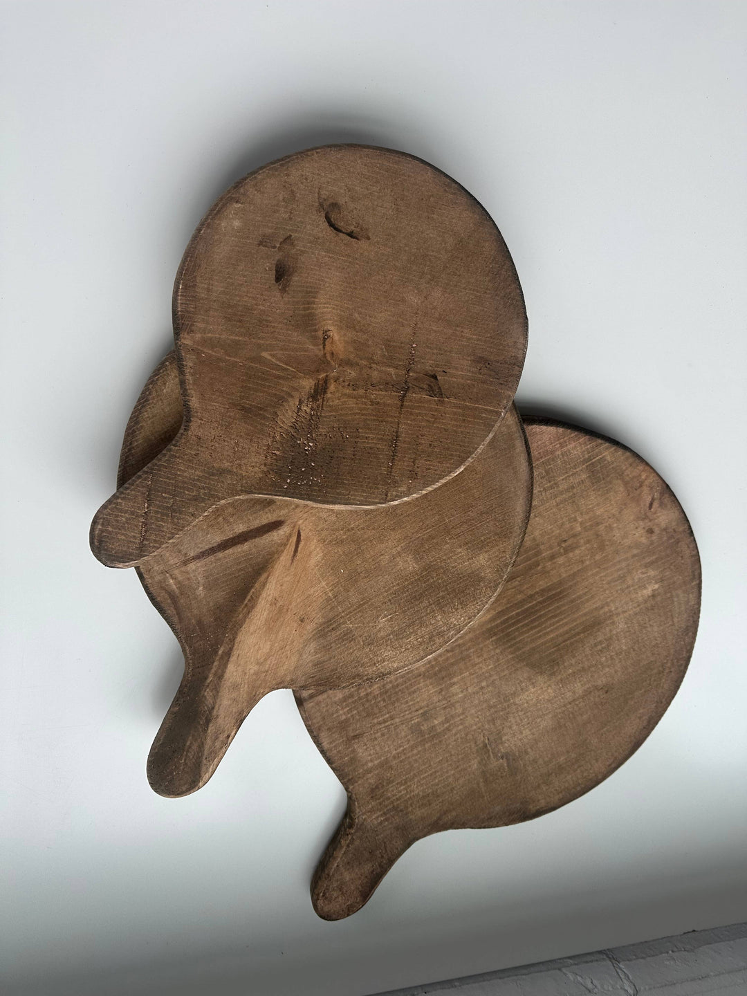 Round board with handle: Natural / Small