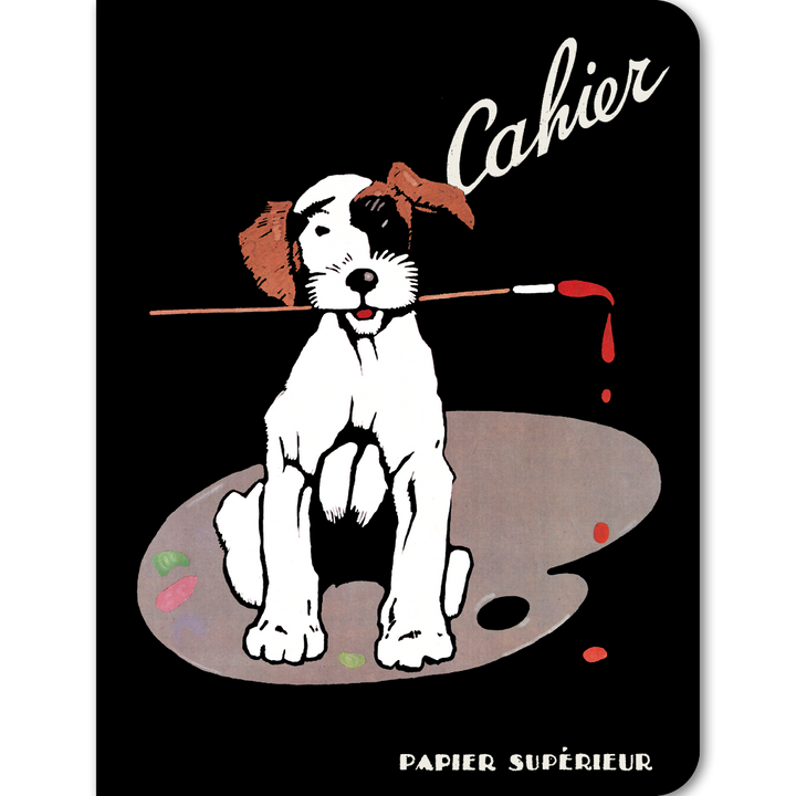 Painting Dog - French Notebook