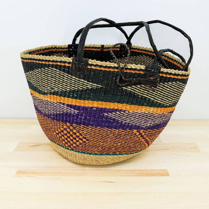 Shoulder Bag with Leather Handles