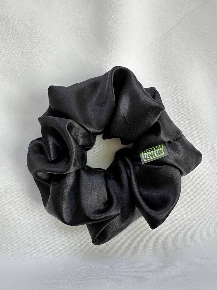 Mini Satin Scrunchie: Deep Peacock