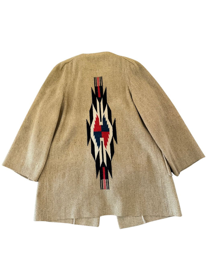 Vintage 1950's Rare Mustard Chimayó Wool Coat - S/M