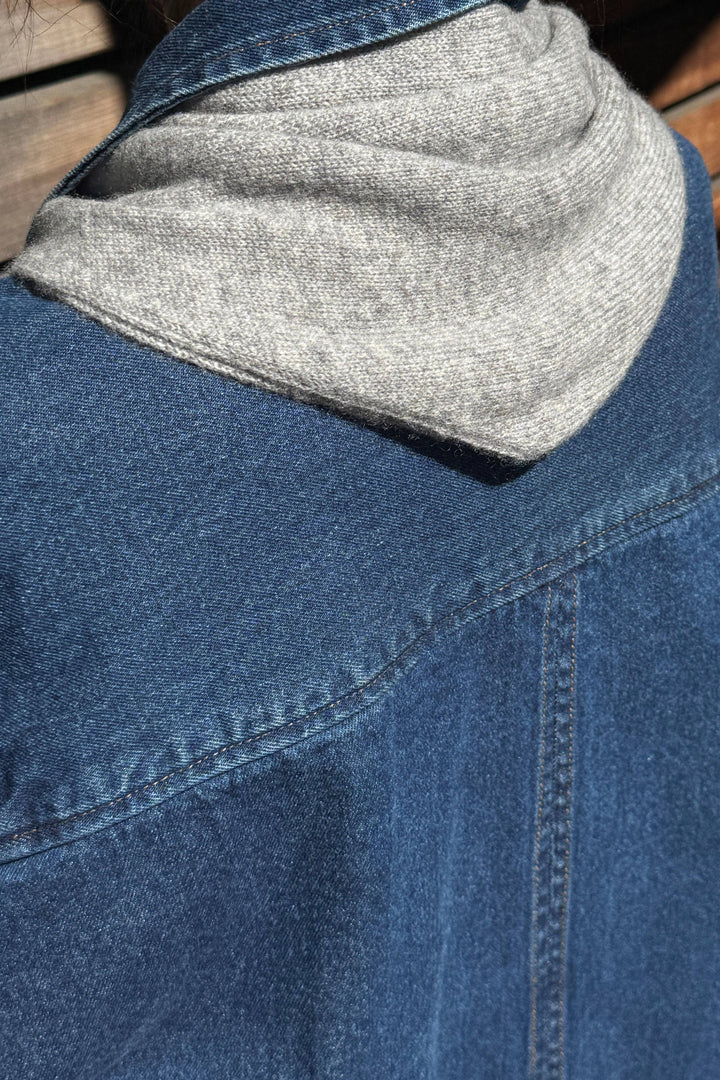 Cashmere Bandana: POWDER BLUE