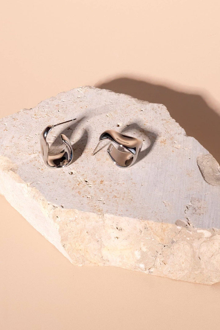 Chloe Hoops: Silver