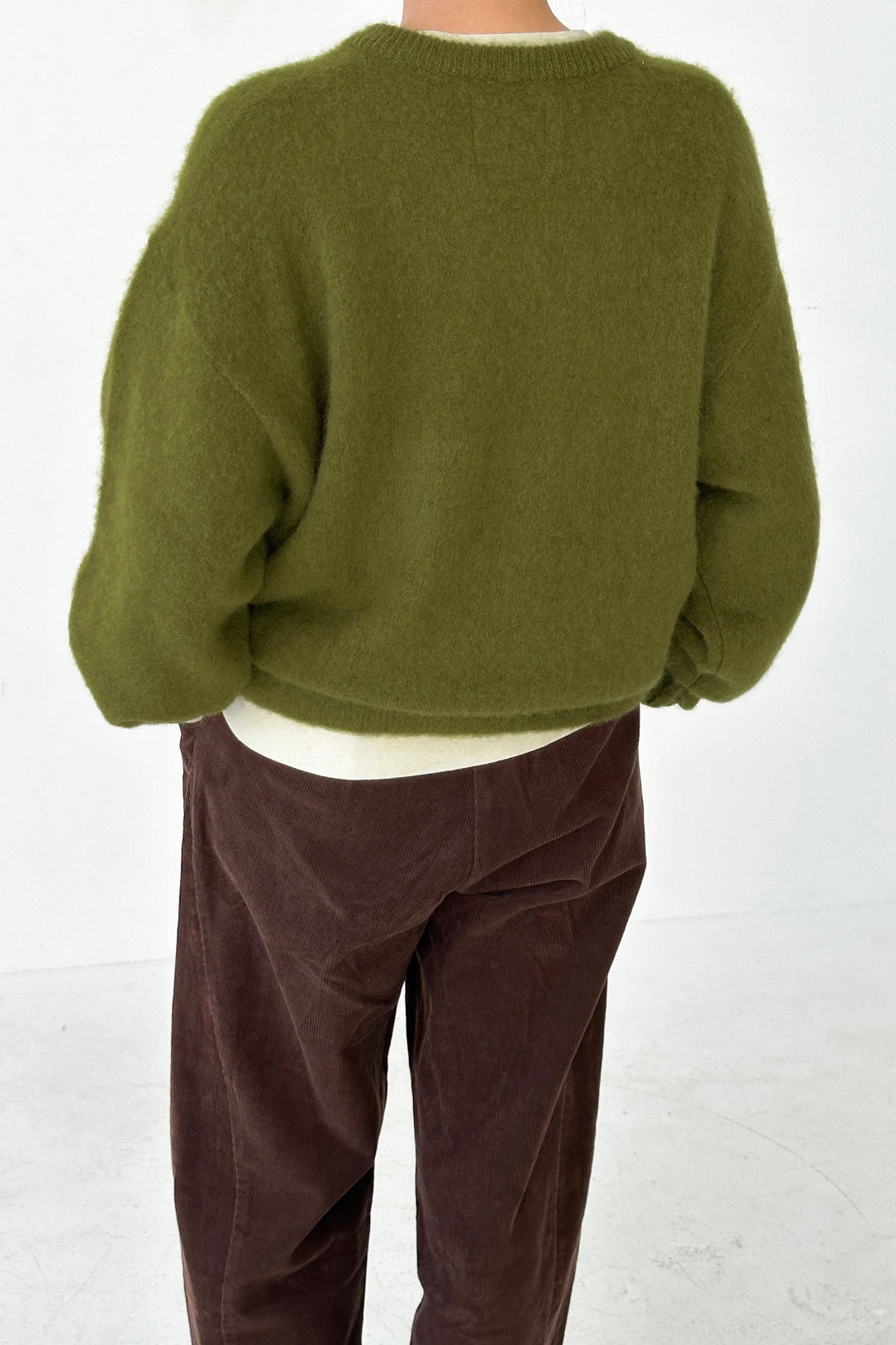 Le Bon James Mohair Sweater: Leaf