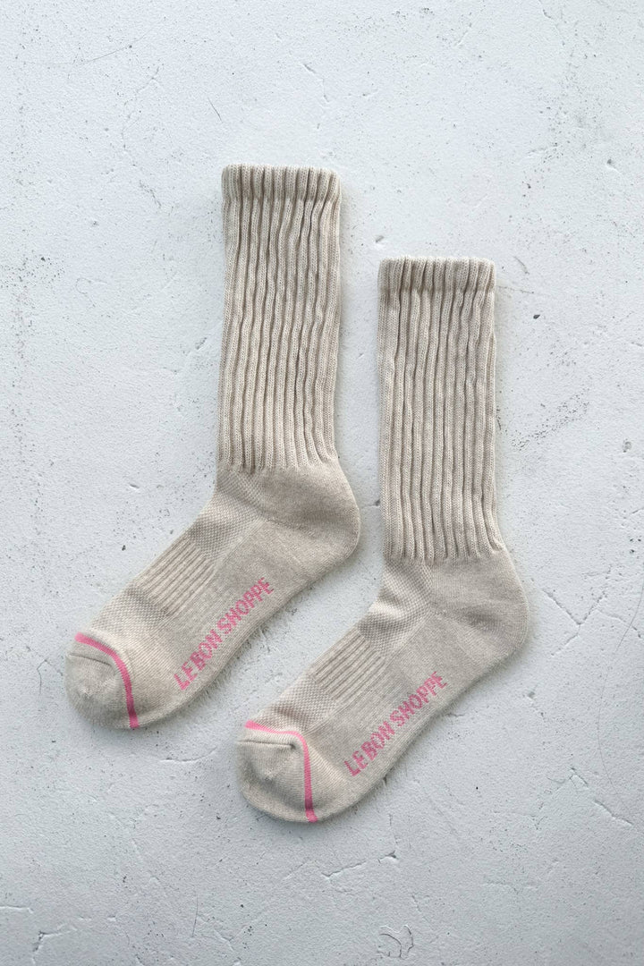 Ballet Socks: Oatmeal