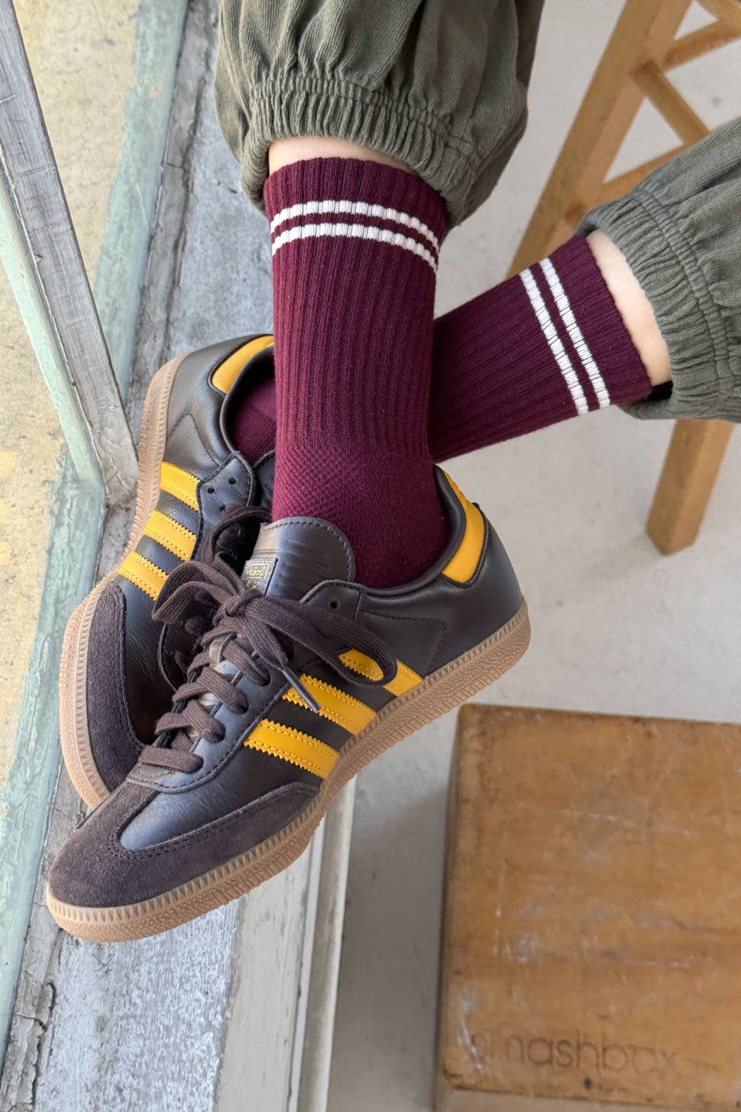 Boyfriend Socks: Maroon