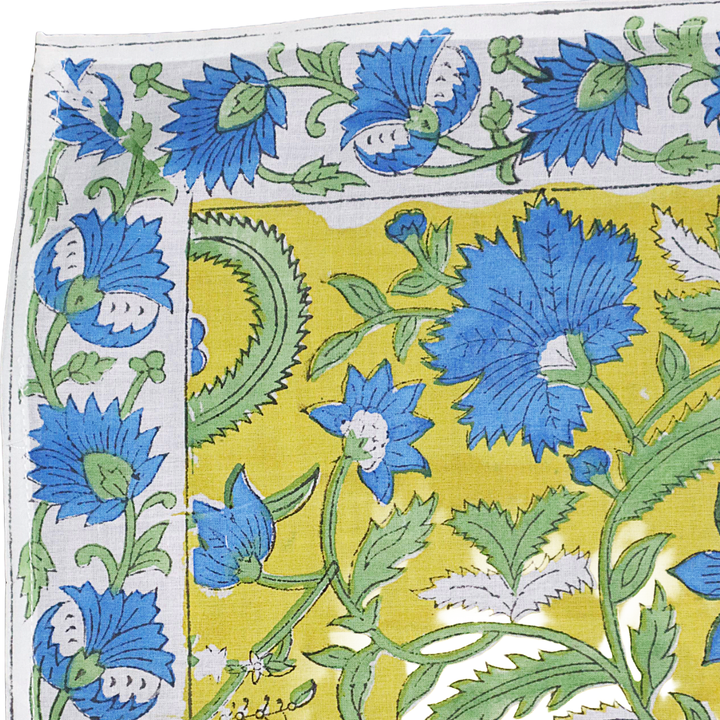 Blue Lotus Trail - Block Printed Cotton Band