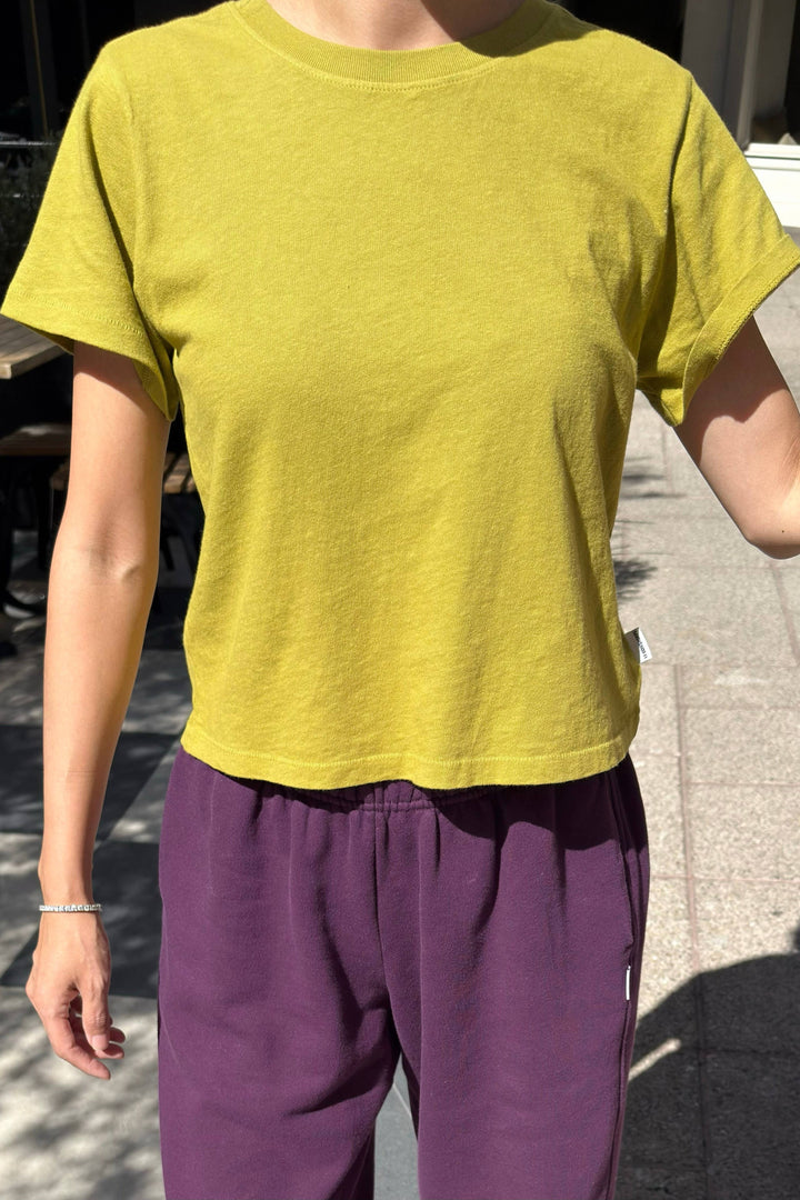 Airy Darling Tee - Golden Olive