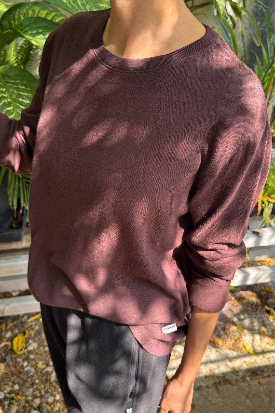 Foundation Long Sleeve Tee: Dark Cacao