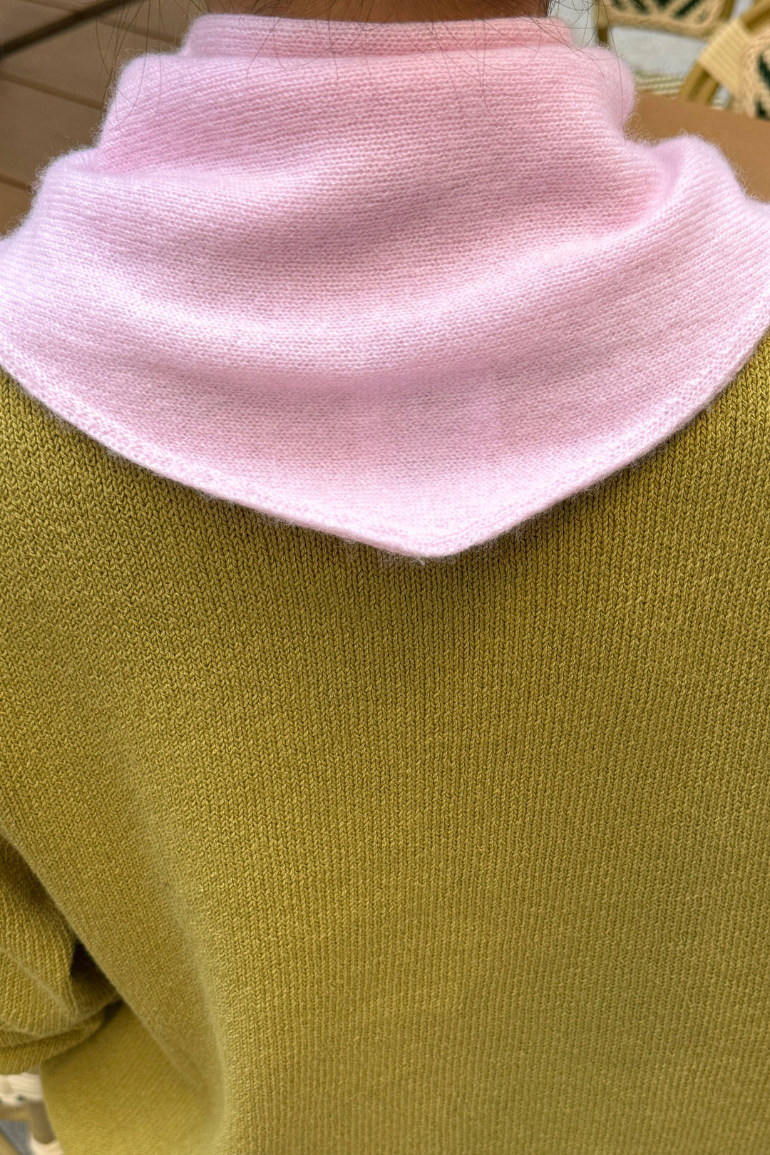 Cashmere Bandana: POWDER BLUE