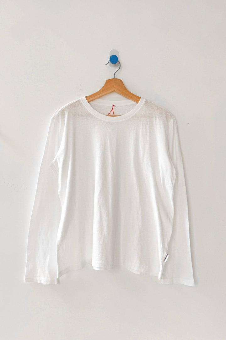 Foundation Long Sleeve Tee: Vintage White