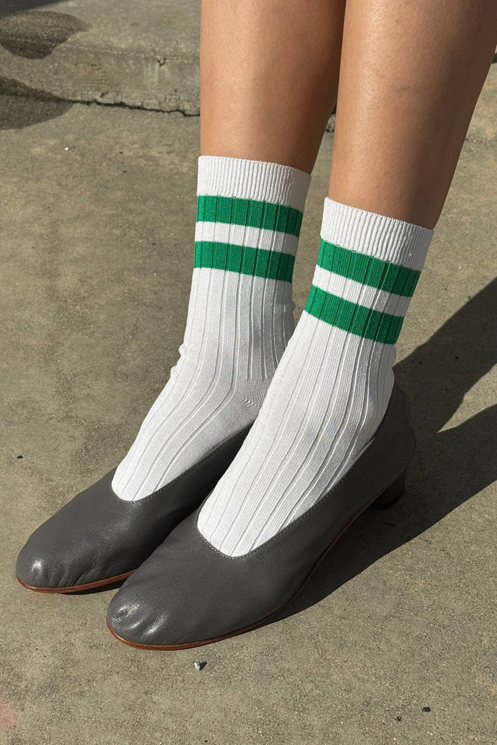 Her Varsity Socks: Azure