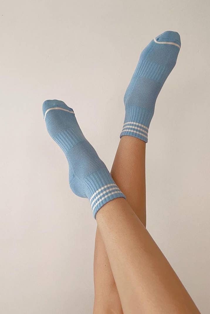 Girlfriend Socks: Bright Grey