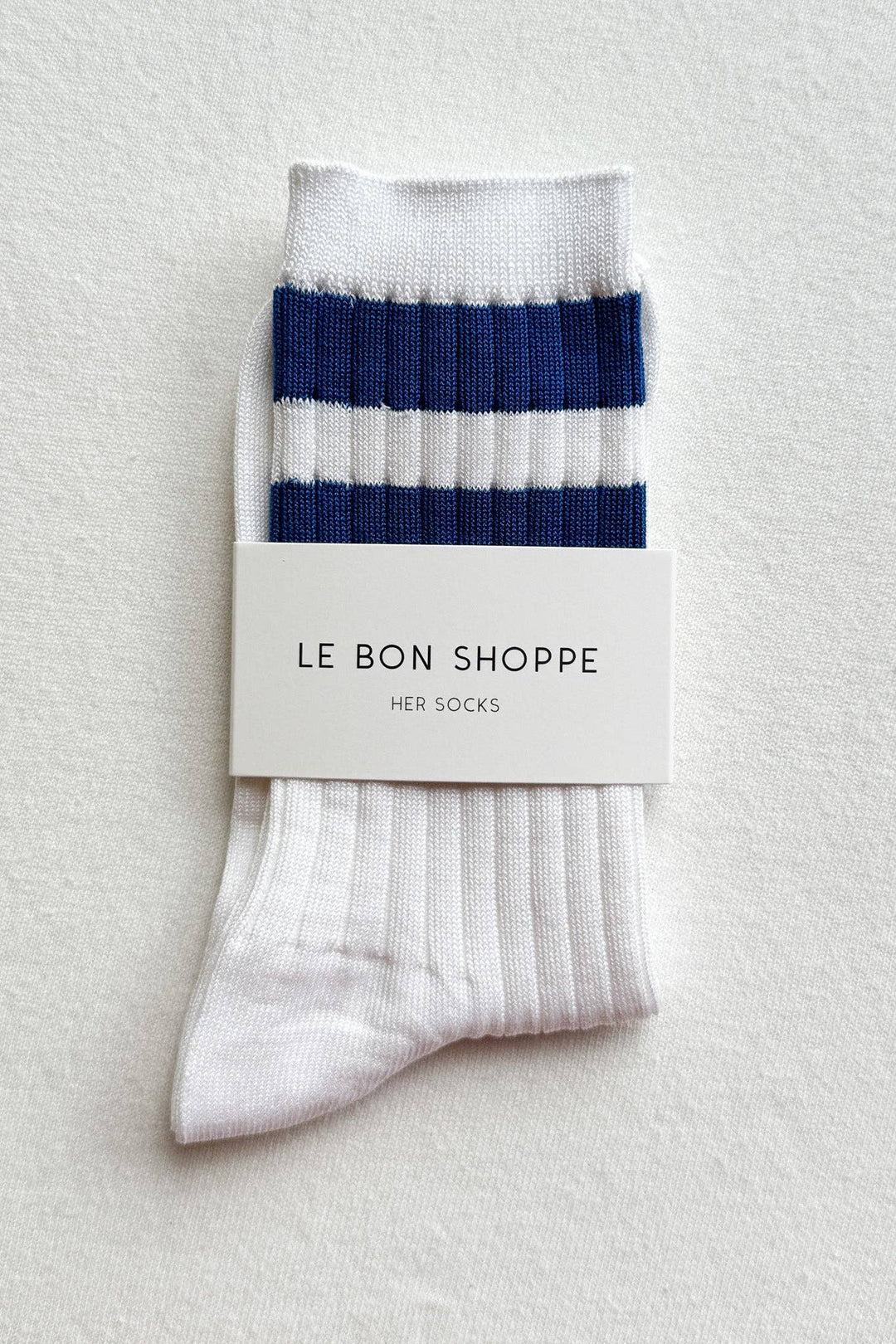 Her Varsity Socks: Azure