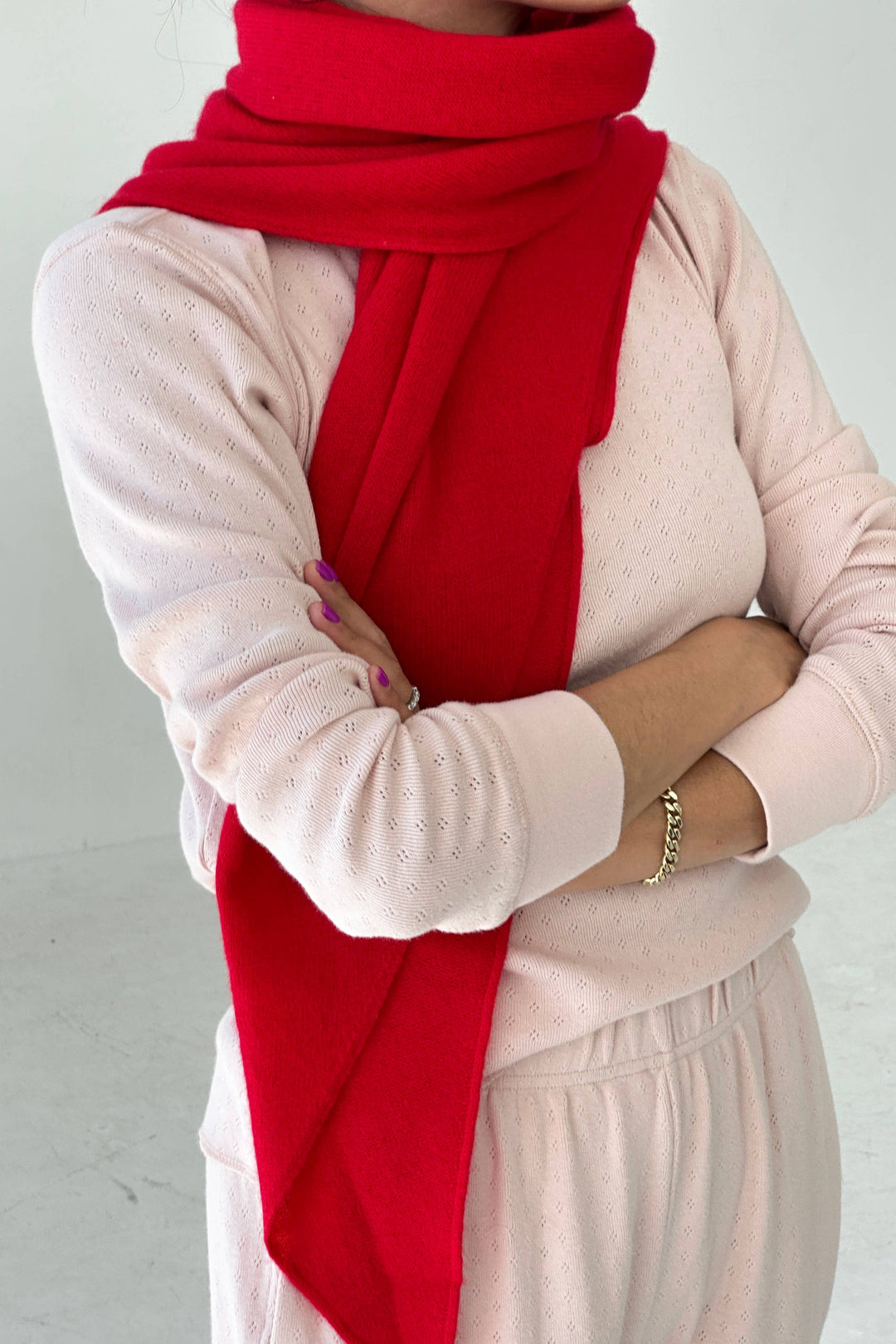 Le Bon Cashmere Shawl: RED