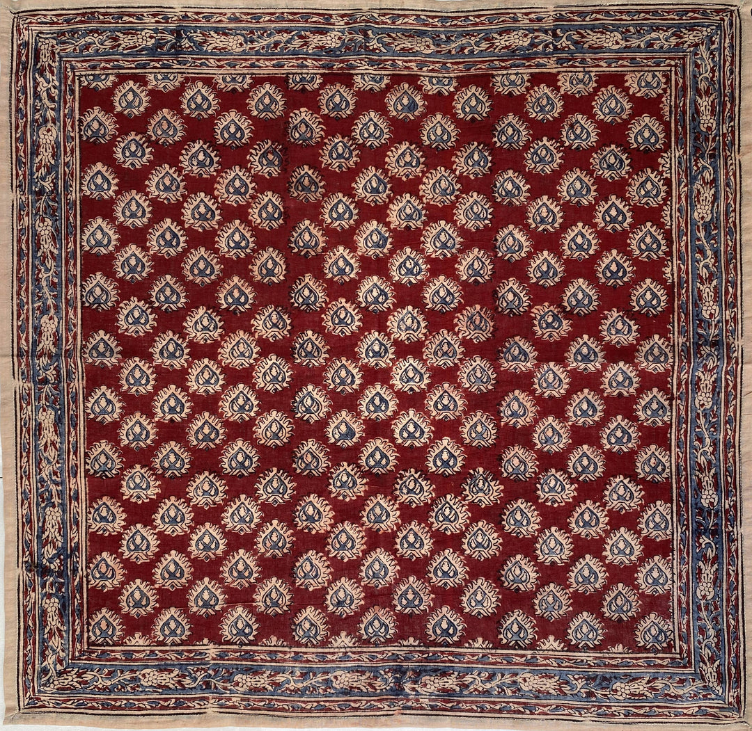 Diya's Flame - Kalamkari Cotton Bandana