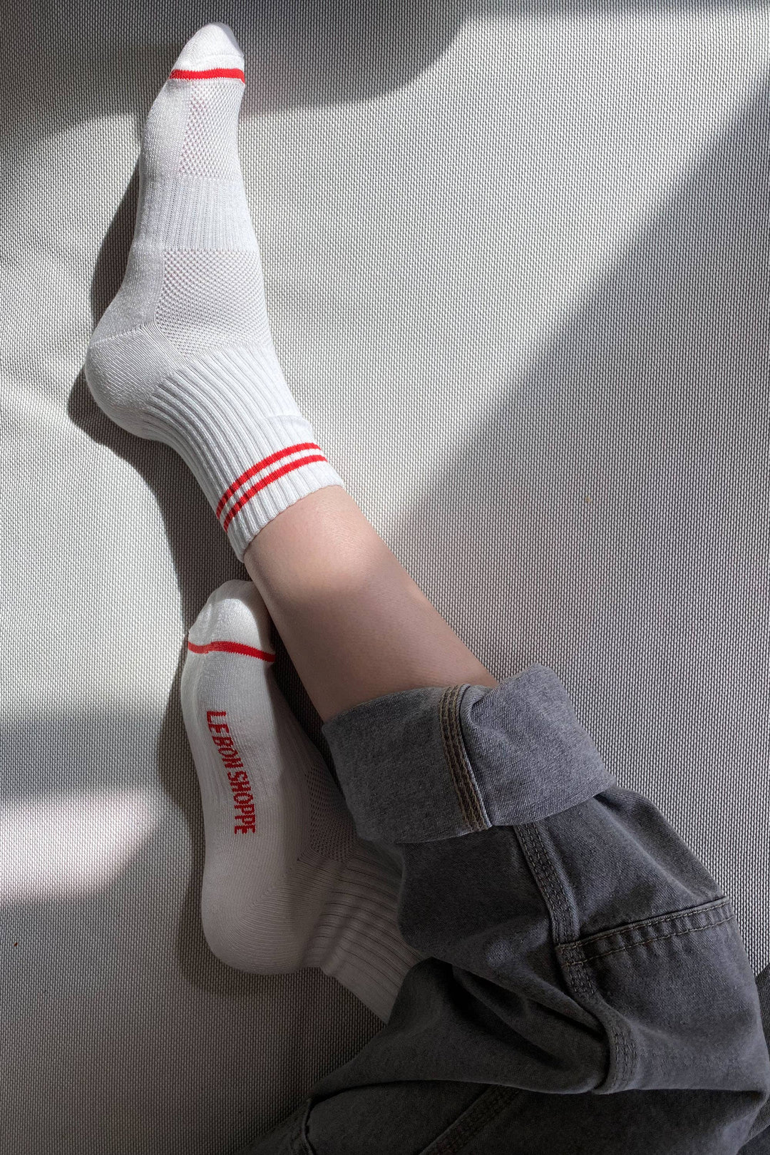 Boyfriend Socks: Clean White