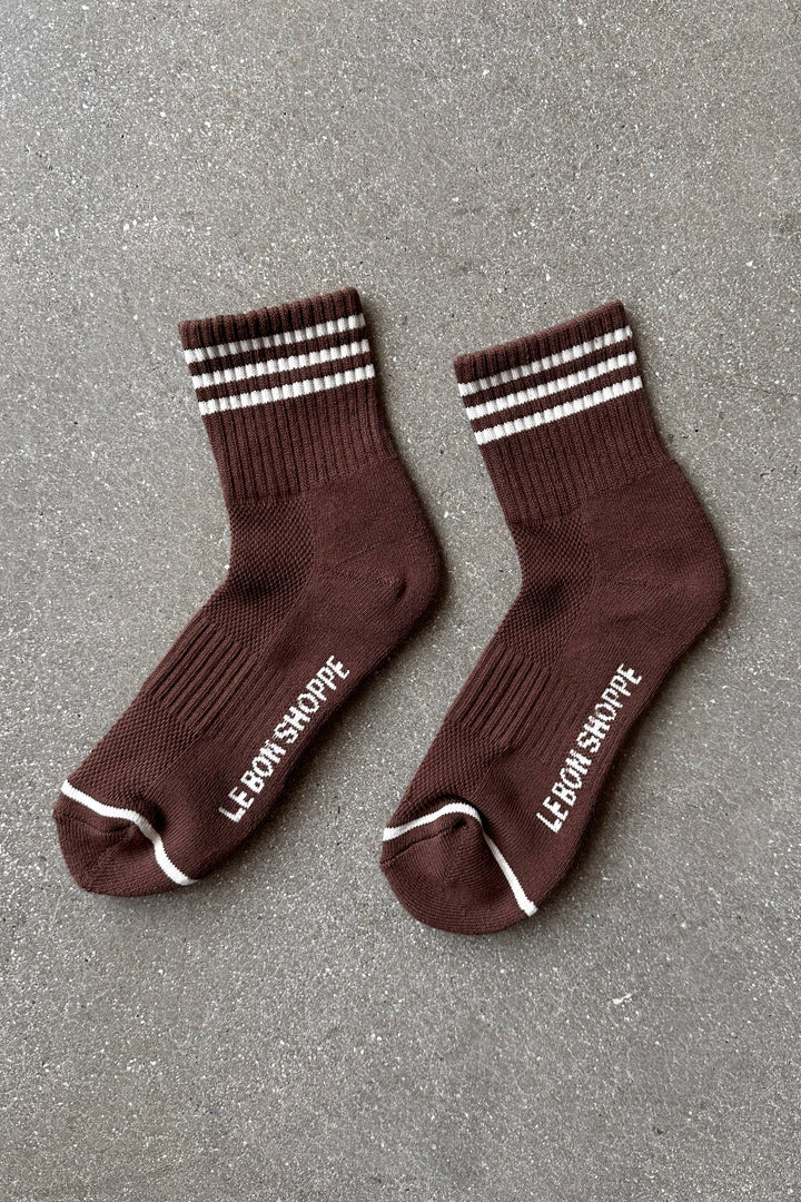 Girlfriend Socks: Mahogany