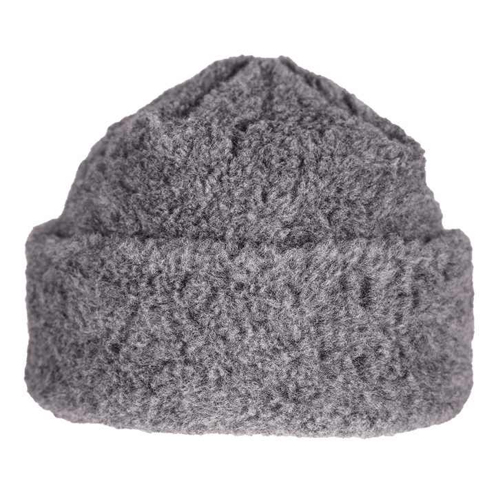 100% Merino Wool 'Sherpa' Beanie: Gray