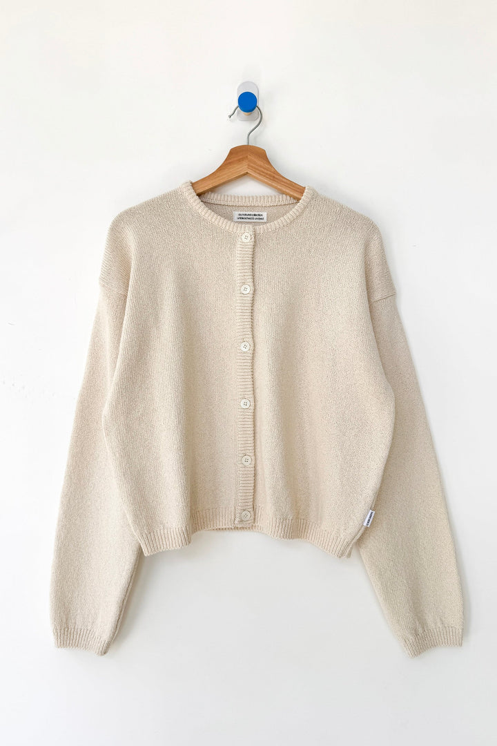 Cotton Leila Cardigan: Natural