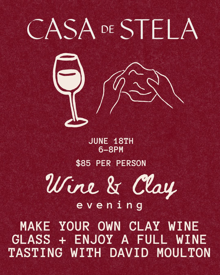 Ceramics Workshop - WINE + CLAY (7/18)