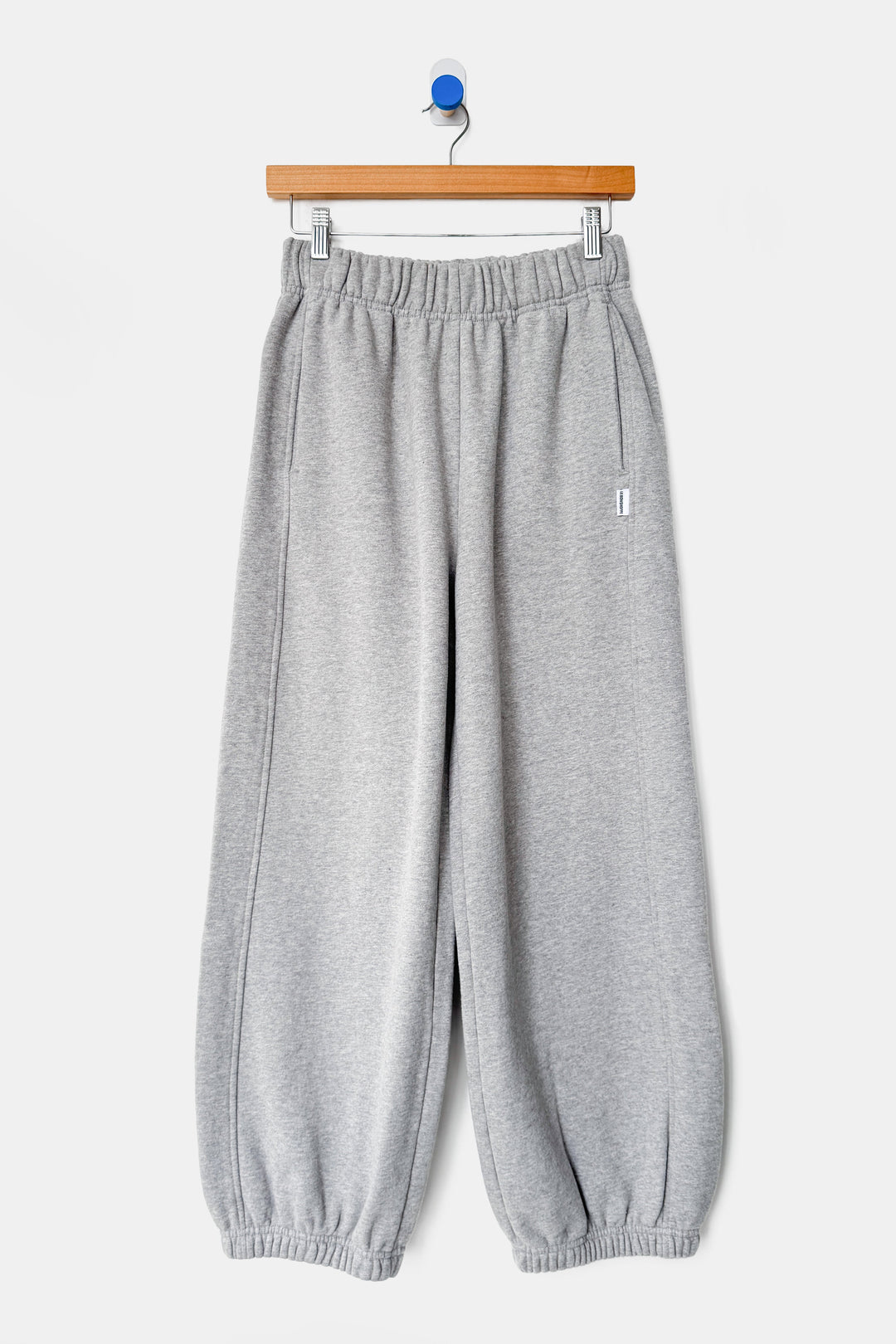 French Terry Balloon Pants - Melange Grey