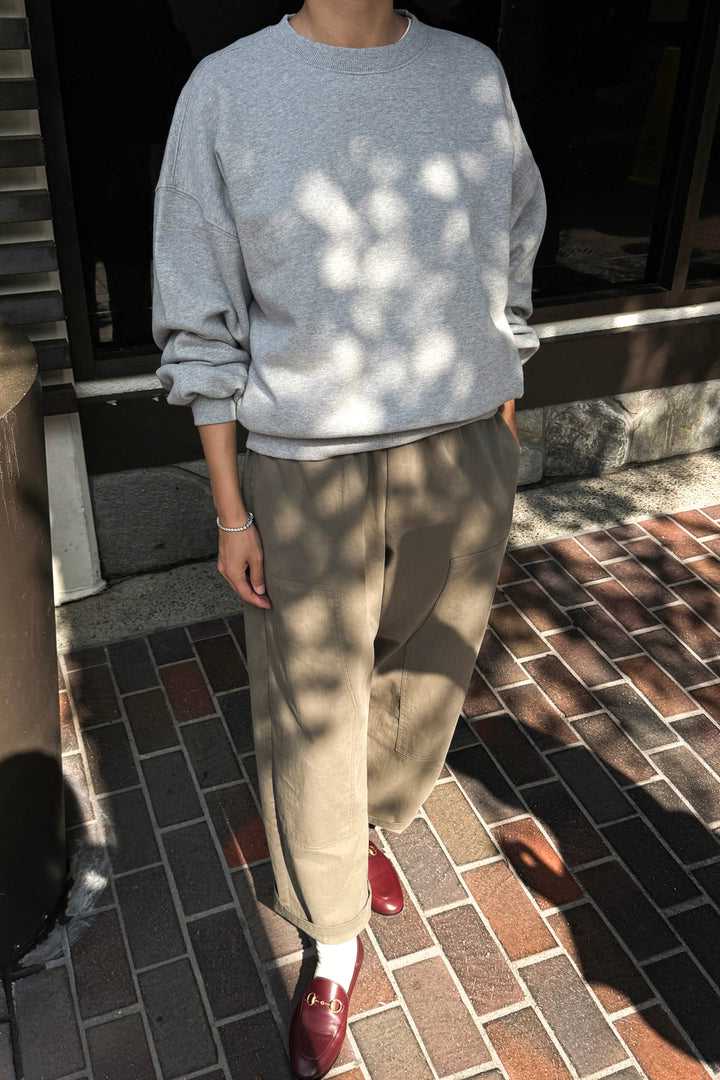 French Terry Core Sweatshirt - Melange Grey