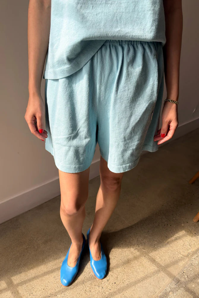 Flared Basketball Shorts - Sky Blue