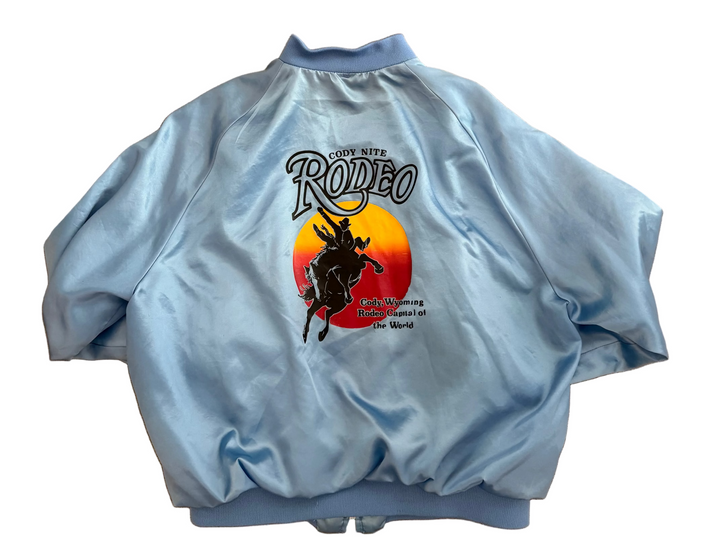 1980's Satin Coors Rodeo Jacket - S/M