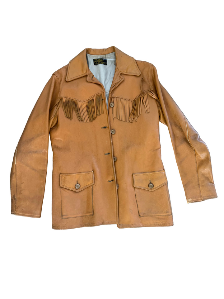 1960’s Leather Fringe Jacket - S/M