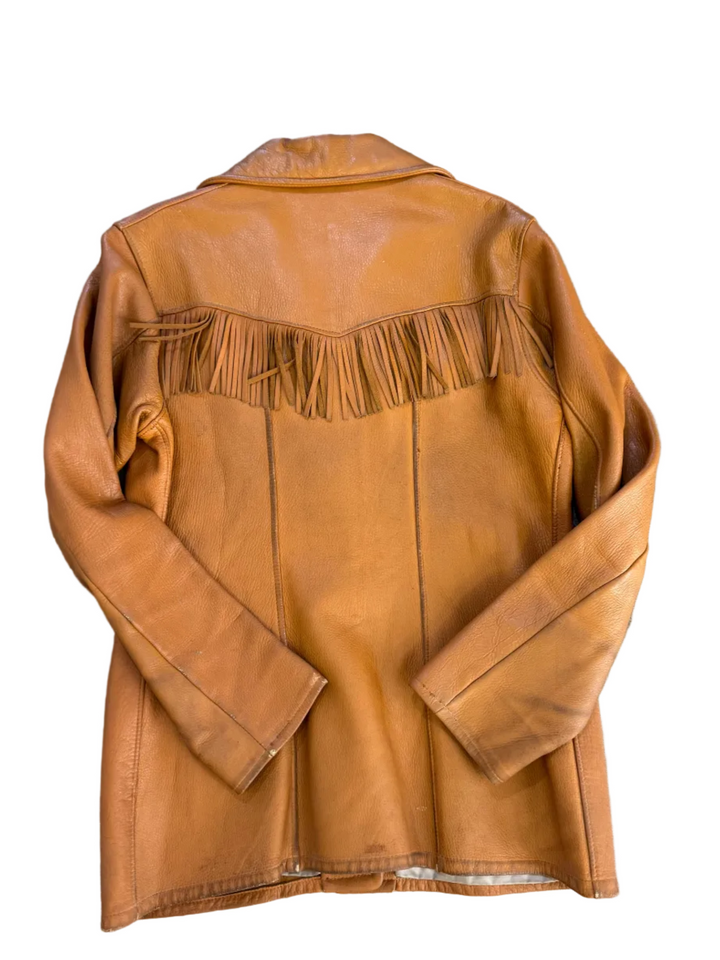 1960’s Leather Fringe Jacket - S/M