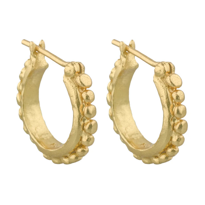 ANGELICA HOOPS - 18K GOLD PLATED