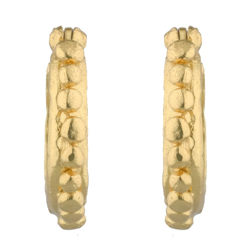 ANGELICA HOOPS - 18K GOLD PLATED
