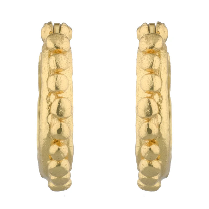 ANGELICA HOOPS - 18K GOLD PLATED