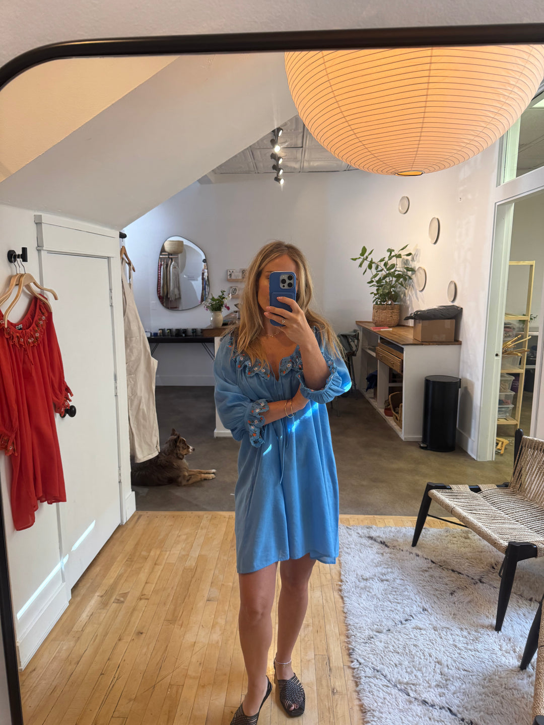 Embroidered Hilma Dress - multiple colors