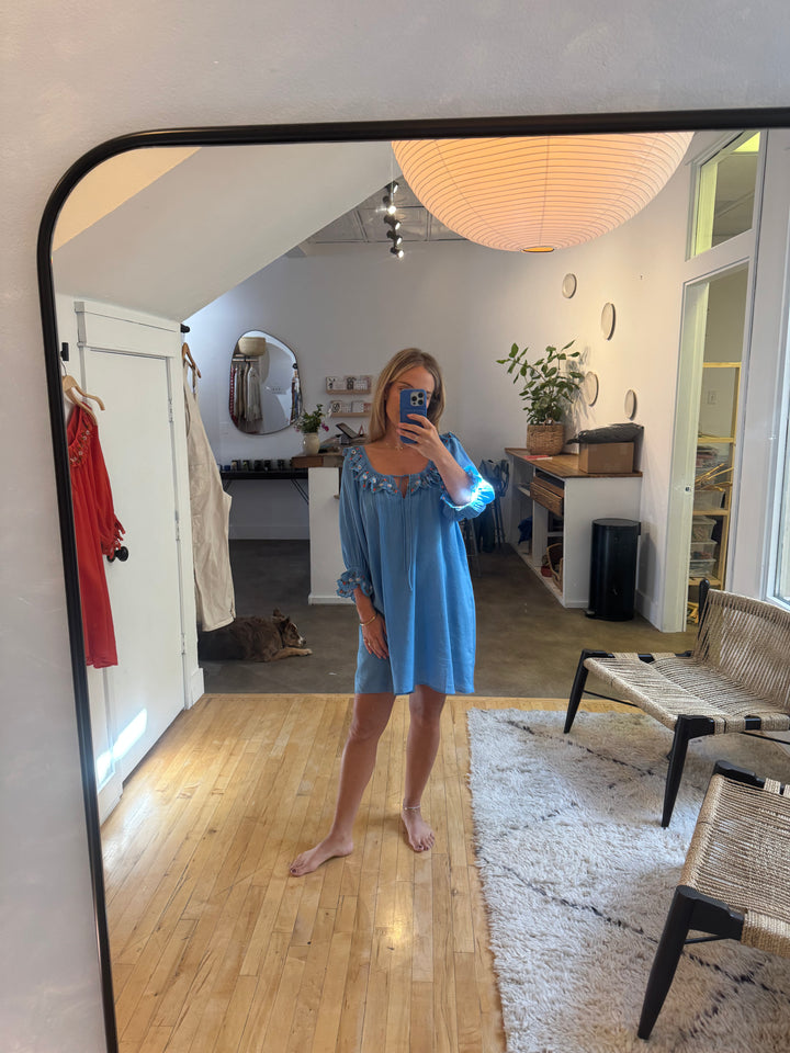 Embroidered Hilma Dress - multiple colors