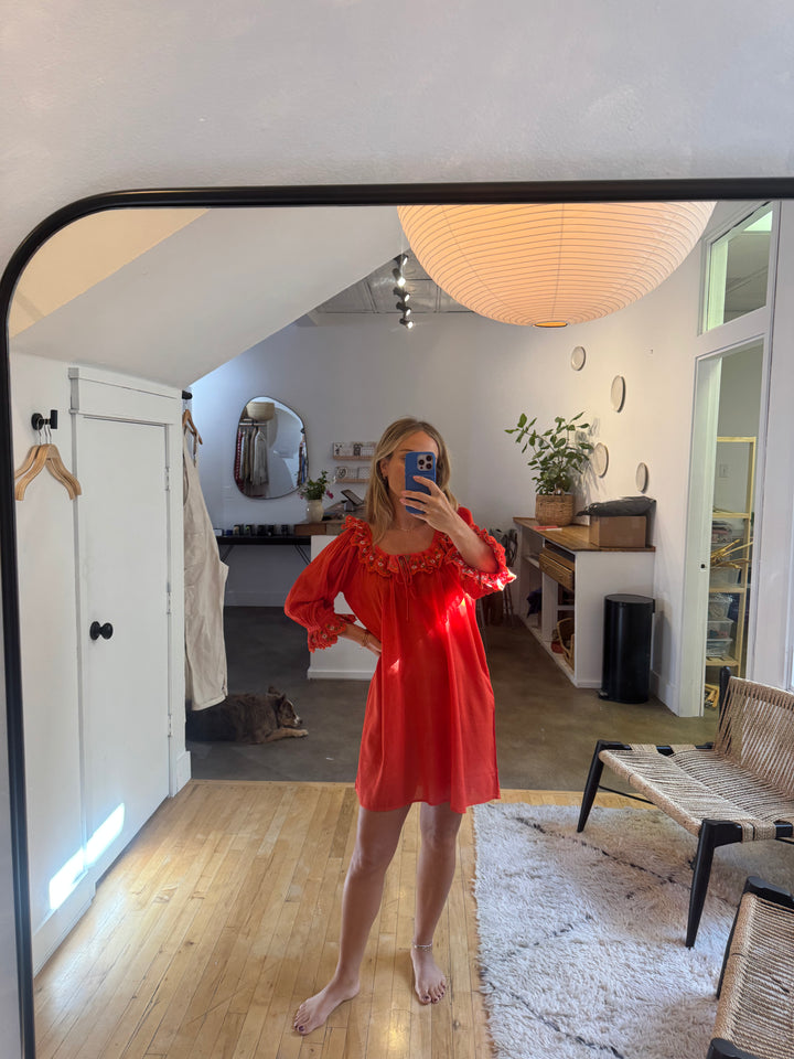 Embroidered Hilma Dress - multiple colors