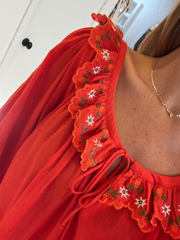 Embroidered Hilma Dress - multiple colors